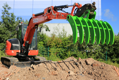 Land Clearance Rakes - Versatile Multi-application Excavator Attachment F32